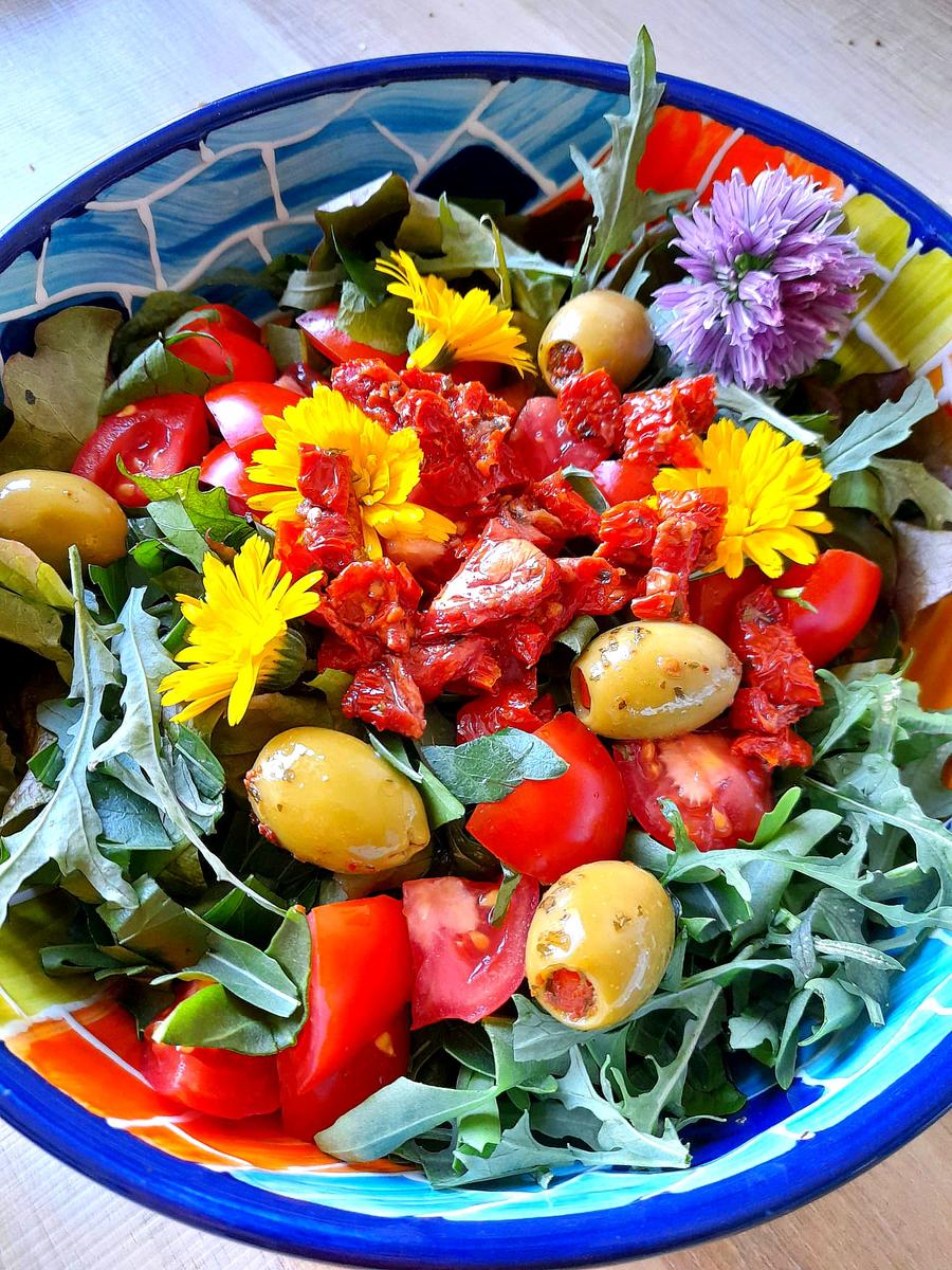 Frischer Salat aus dem Garten